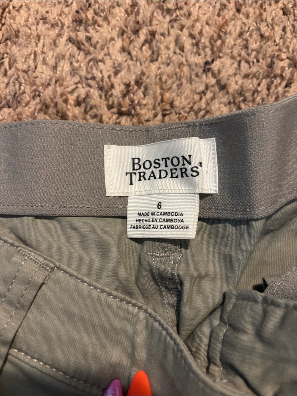Boston Traders Girls' Gray Casual Shorts